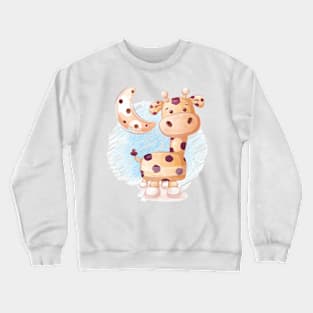 Giraffe colored pencils Crewneck Sweatshirt